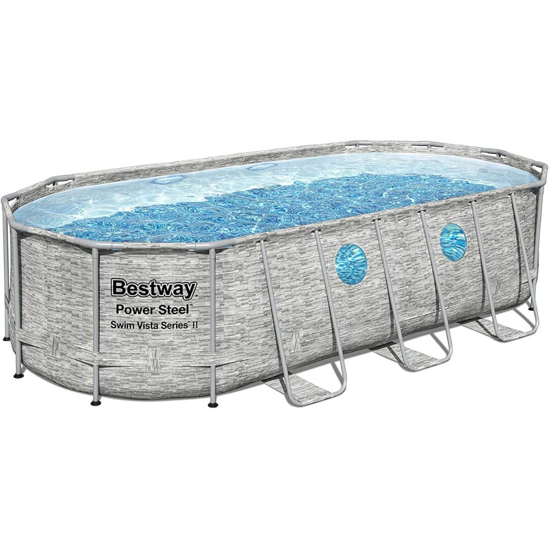 Piscine 549 x 274 x 122 cm marron - Bestway Realtree Bouée + Tous les accessoires
