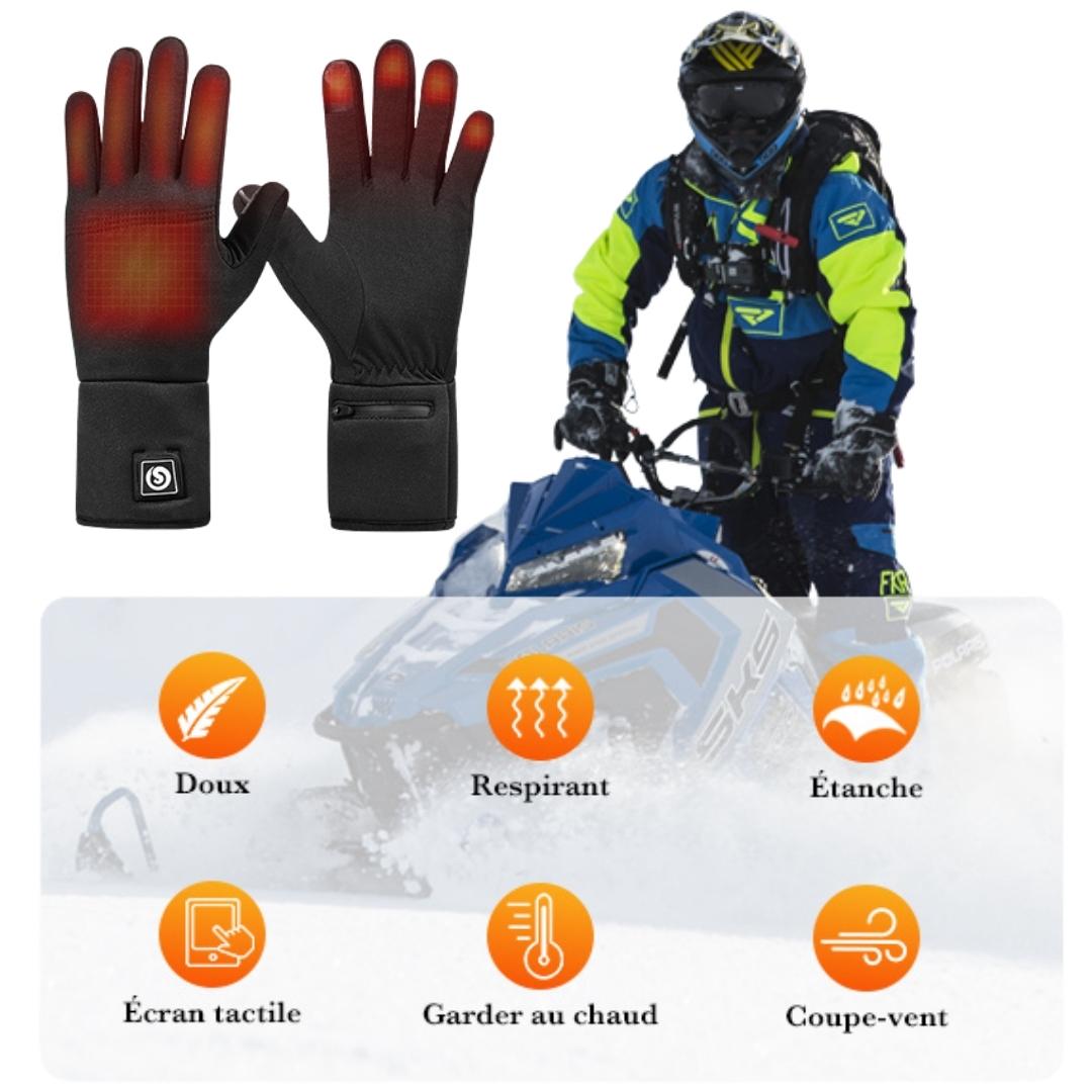 GANTS CHAUFFANTS WATERPROOF - BATTERIE 8 HEURES