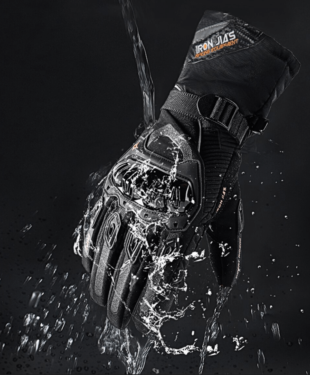 POWER GANTS : Gant moto chauffant homologue CE, tactile, imperméables et coupe-vent