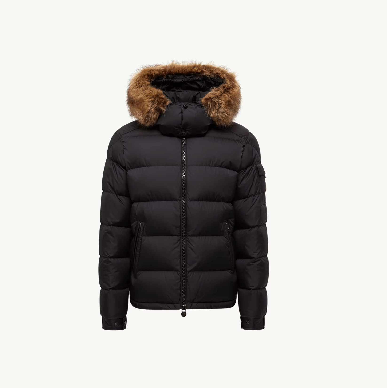 Doudoune Moncler courte à capuche Mayaf