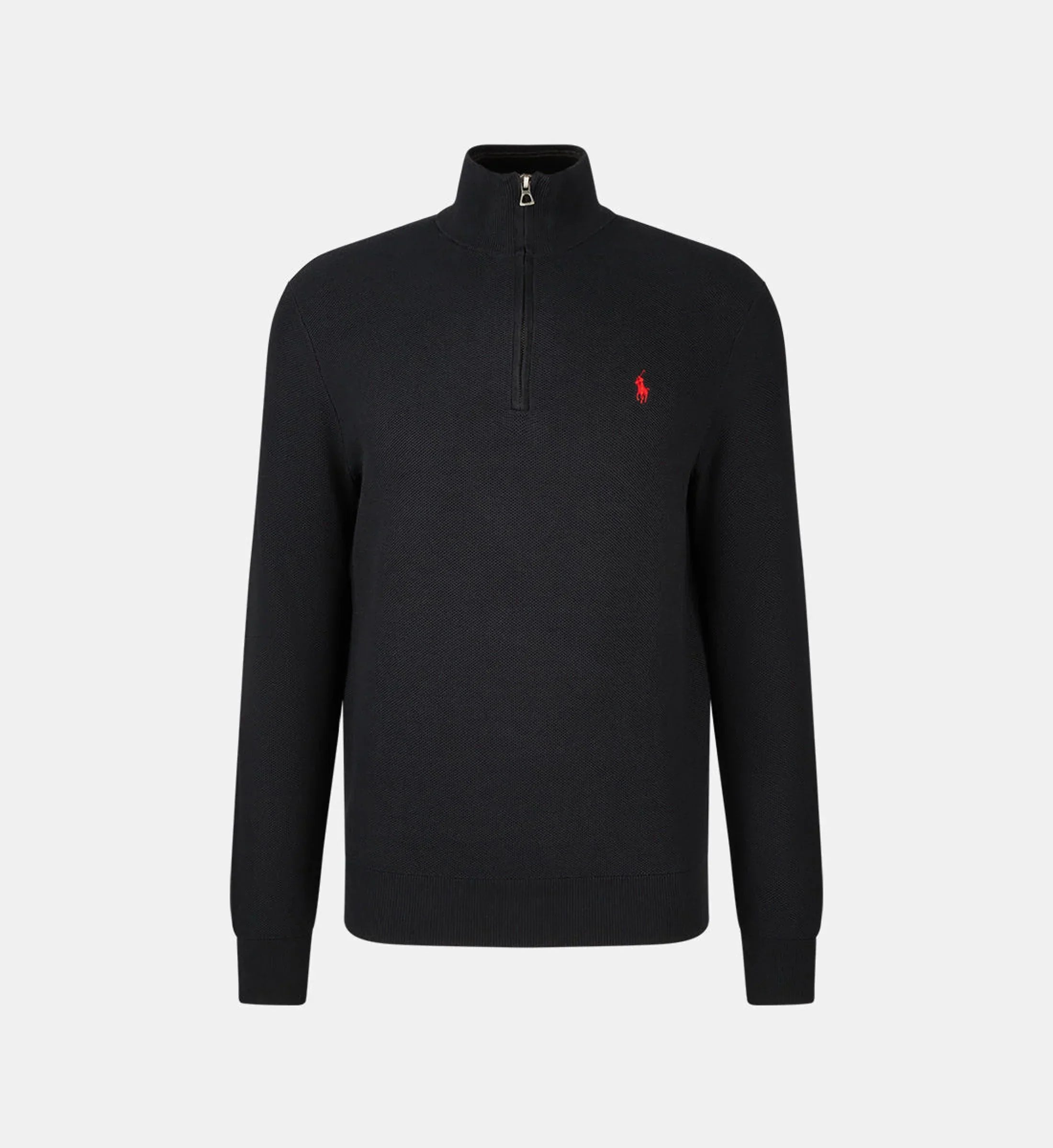 Pull droit col camionneur coton piqué