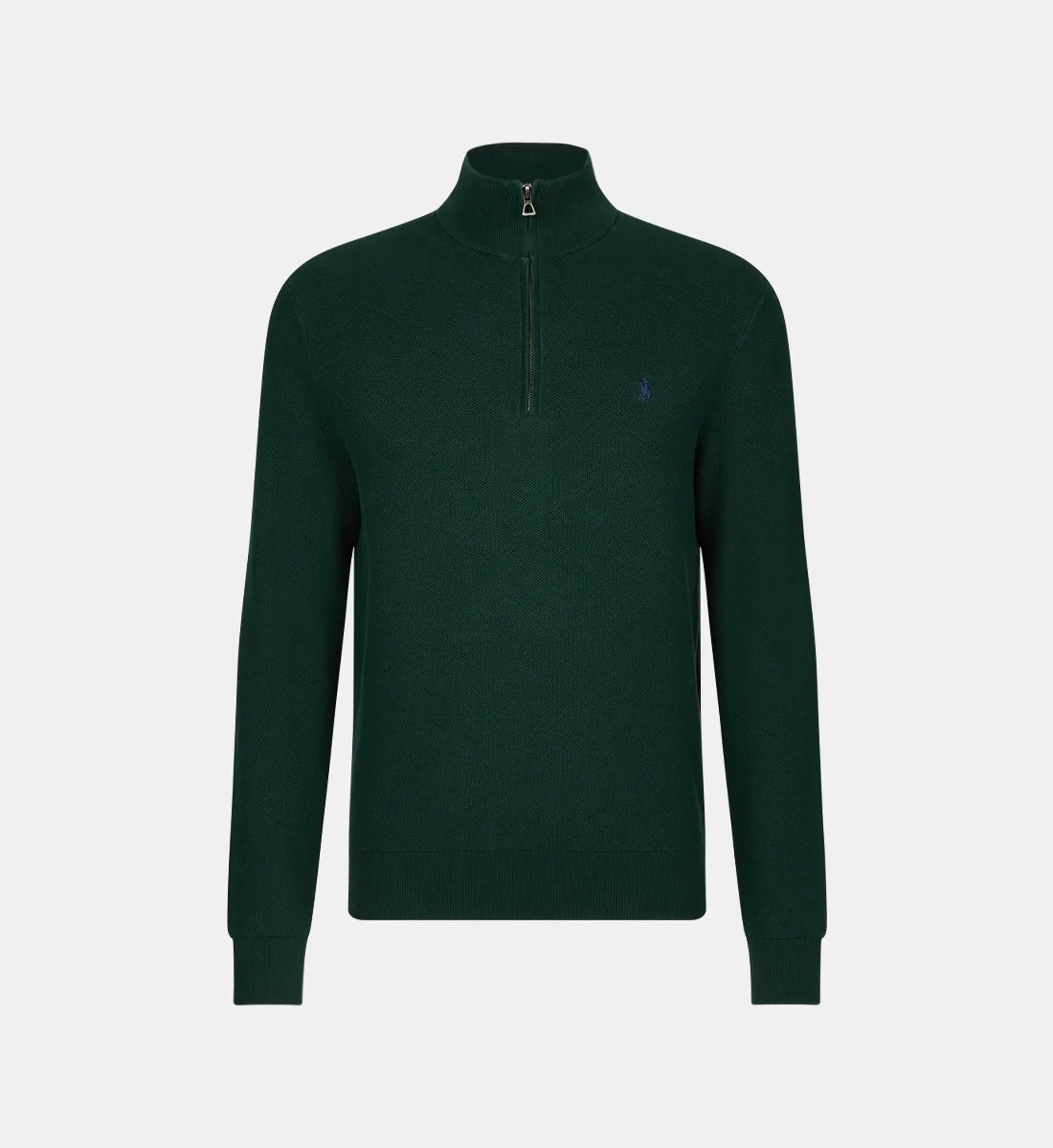 Pull droit col camionneur coton piqué