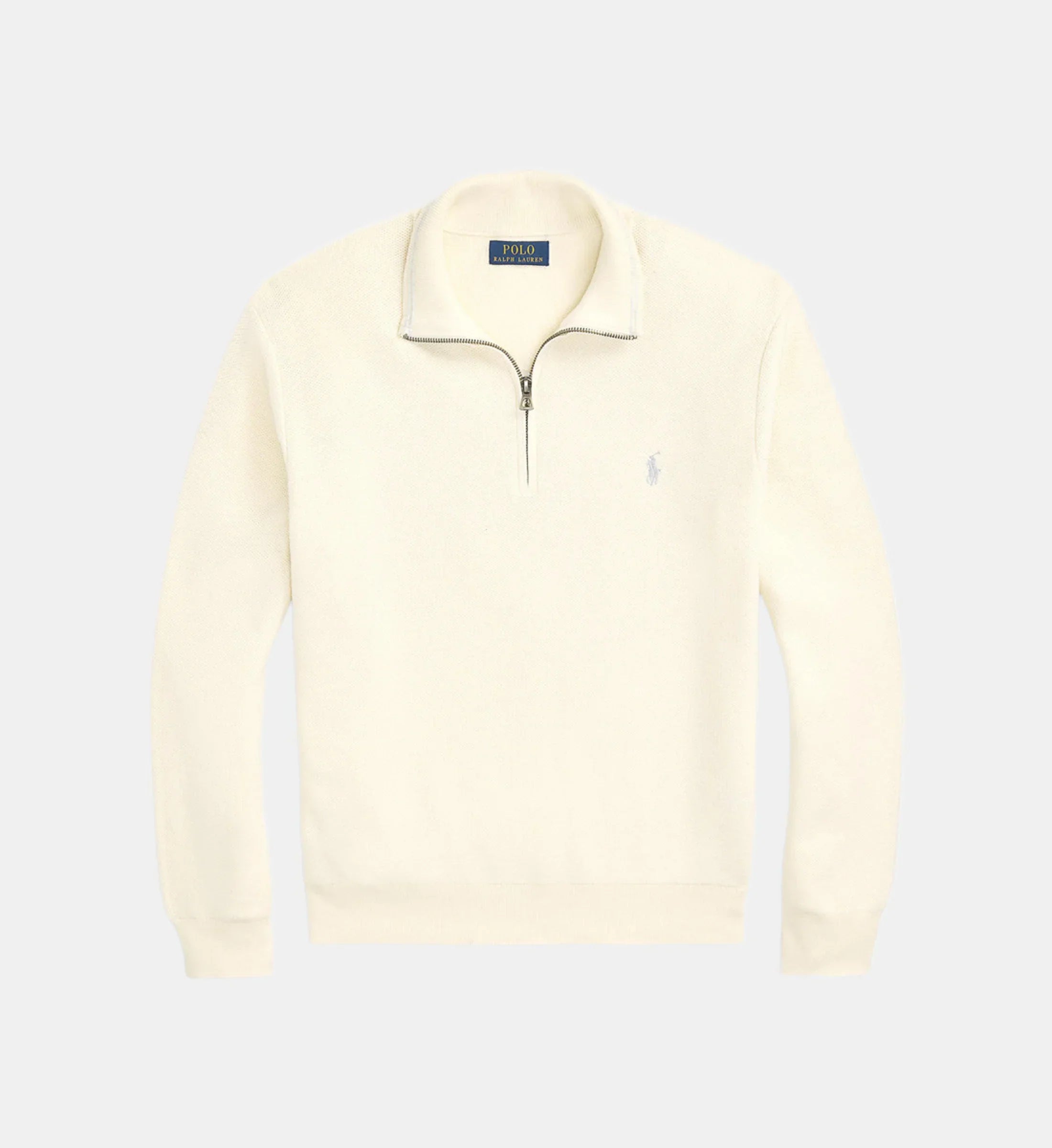 Pull droit col camionneur coton piqué