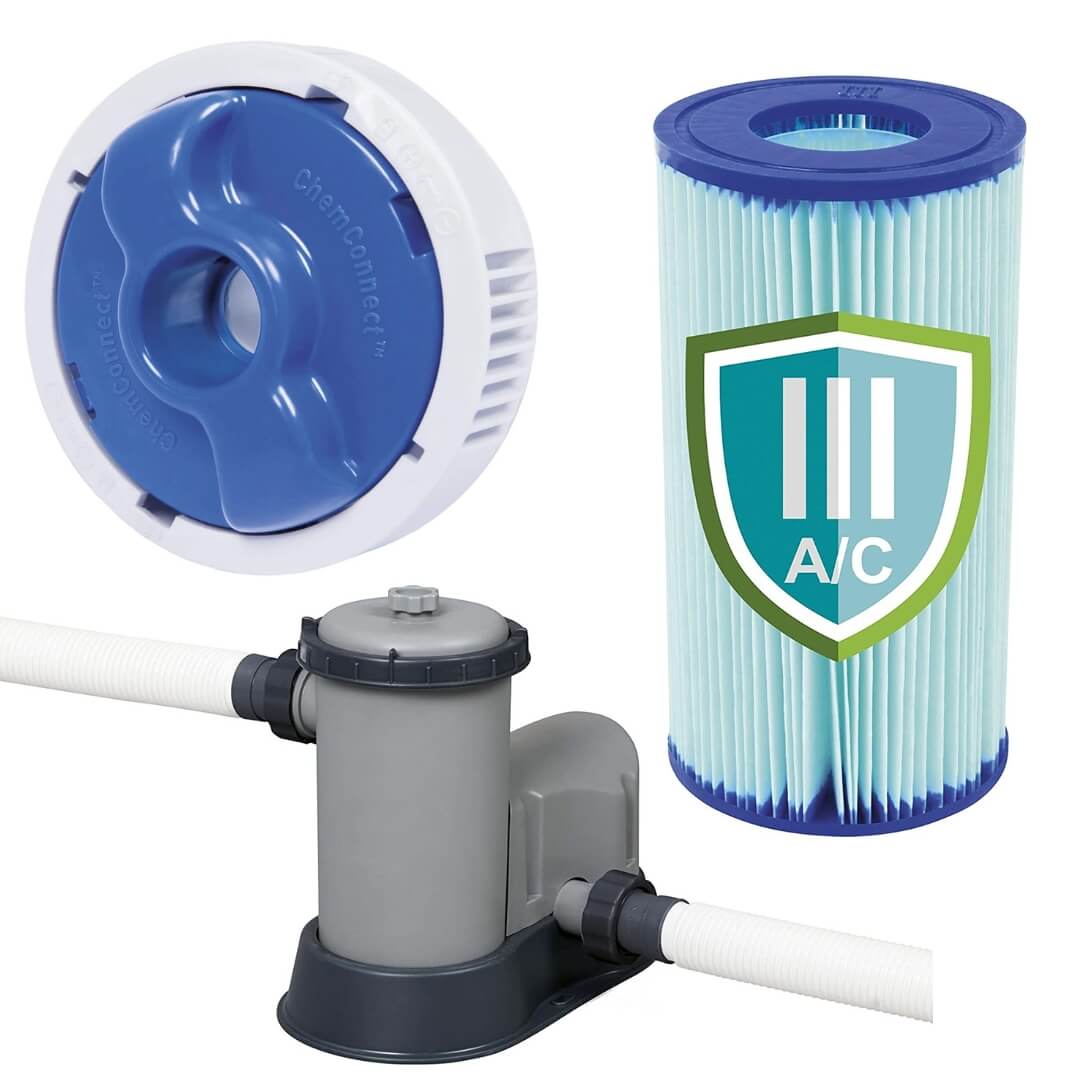 Piscine 549 x 274 x 122 cm marron - Bestway Realtree Bouée + Tous les accessoires