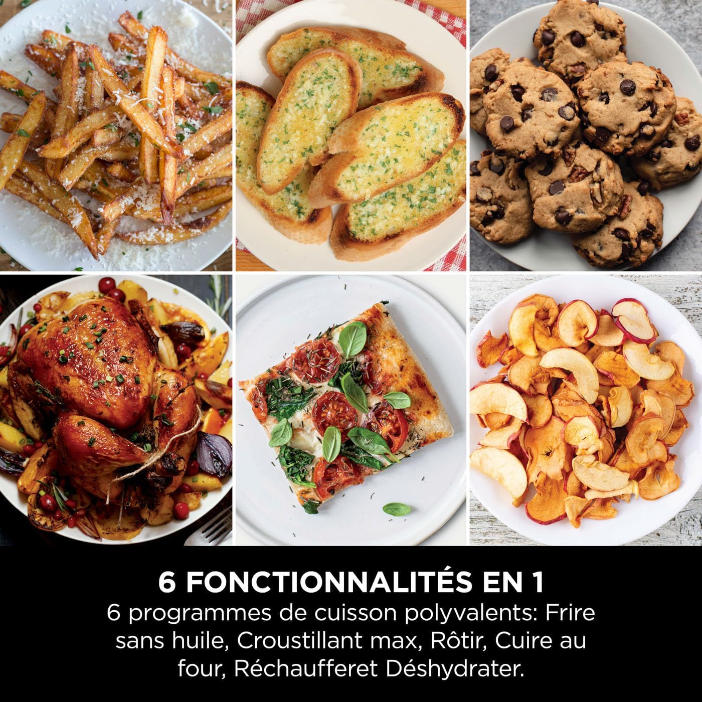 Ninja Double Stack XL Friteuse sans huile, friteuse verticale à 2 tiroirs, 4 niveaux cuisson, 2 tiroirs et 2 grilles, design compact, capacité de 9,5L, 6 fonctions de cuisson, 8 portions