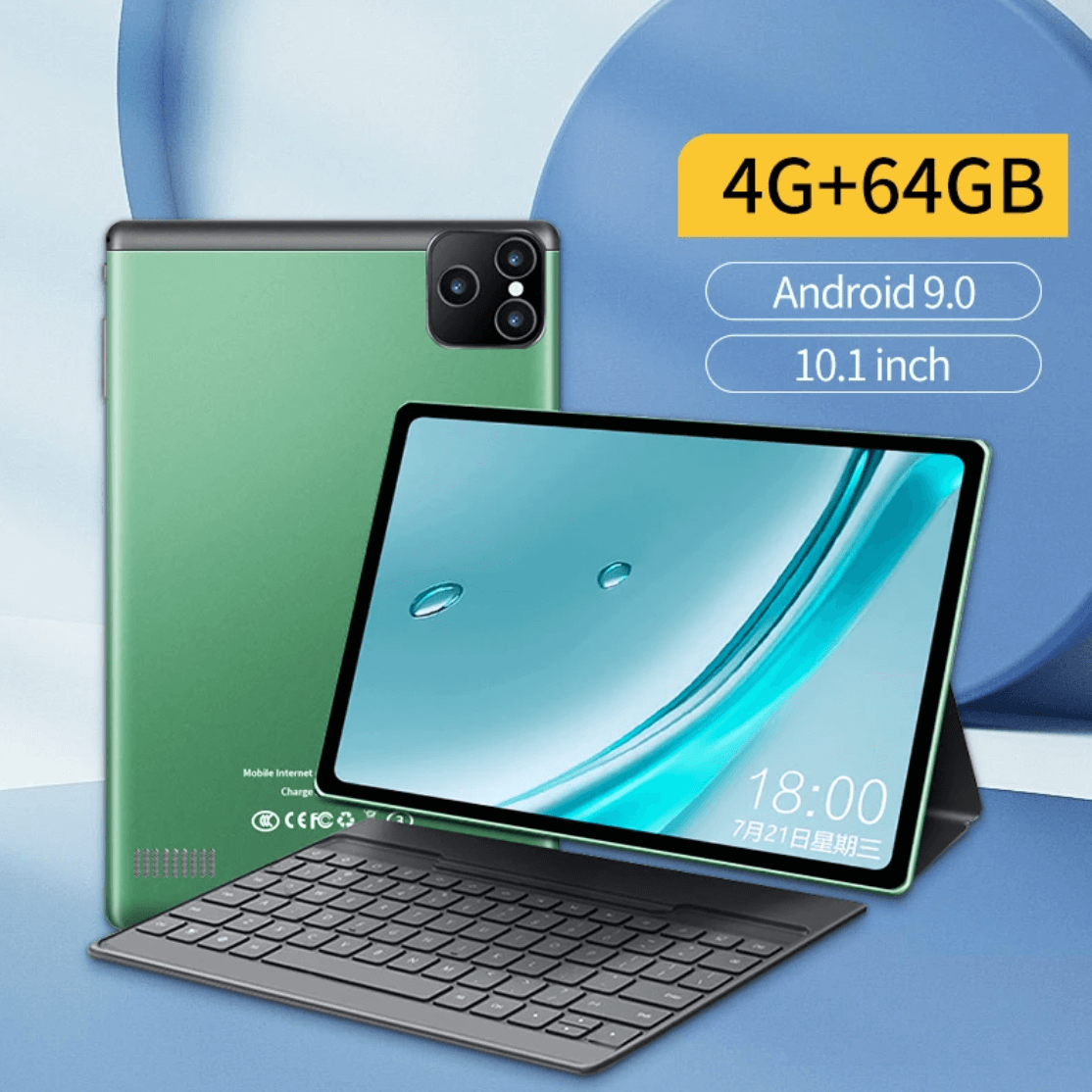 Tablette android 10.1 de 9.0 pouces, 4 go de RAM, 64 go de ROM, 4G, LTE