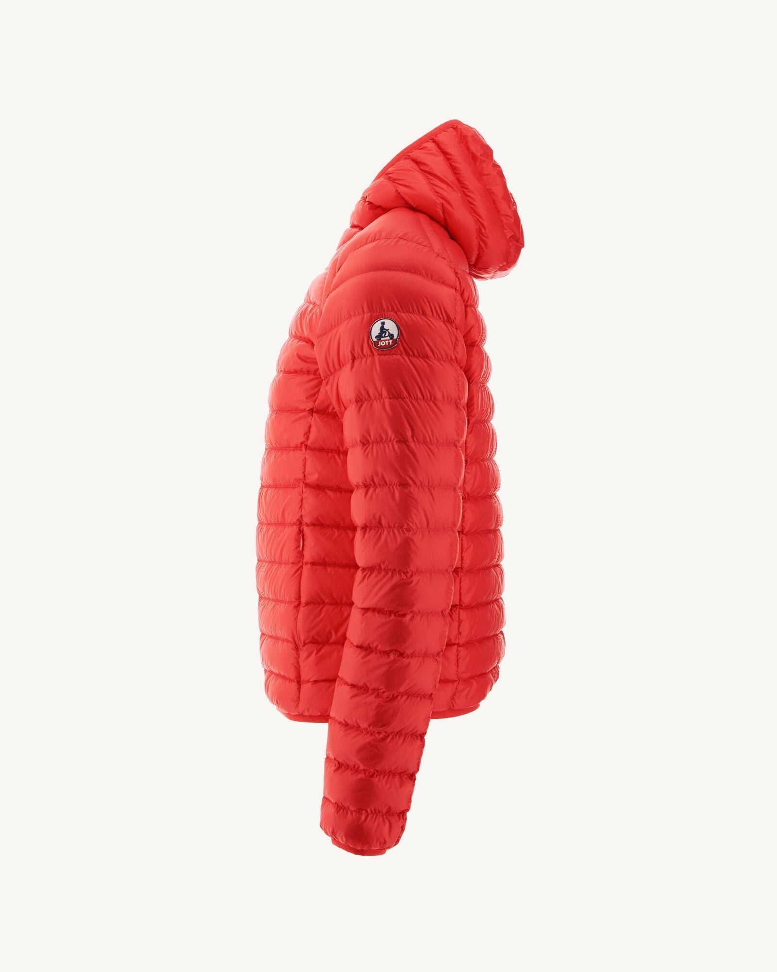 Doudoune légère à capuche Rouge vif Nico