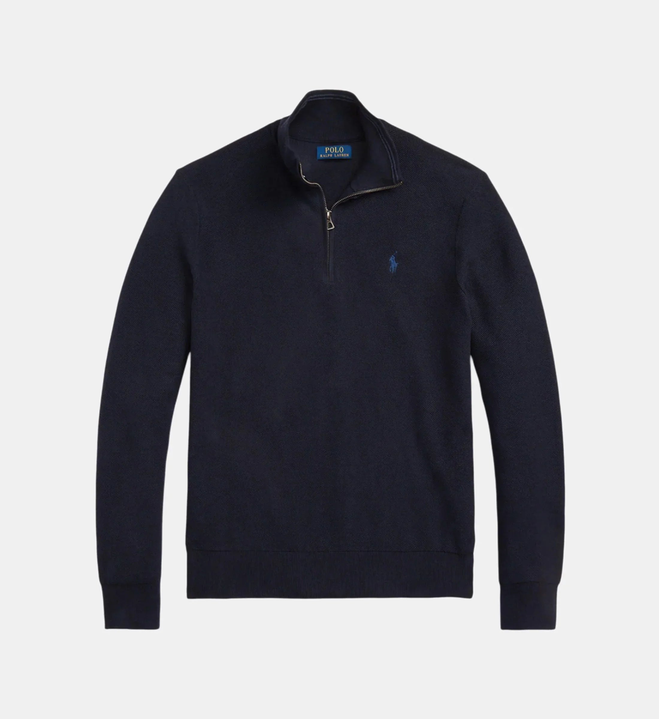 Pull droit col camionneur coton piqué