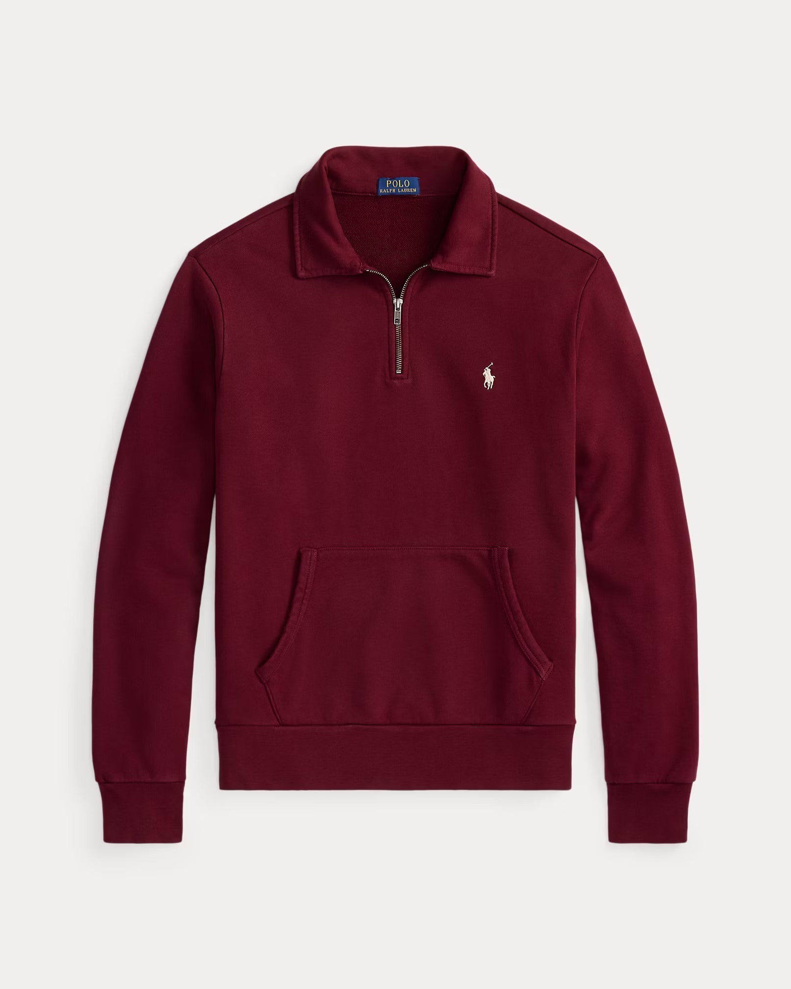 Polo zippé manches longues