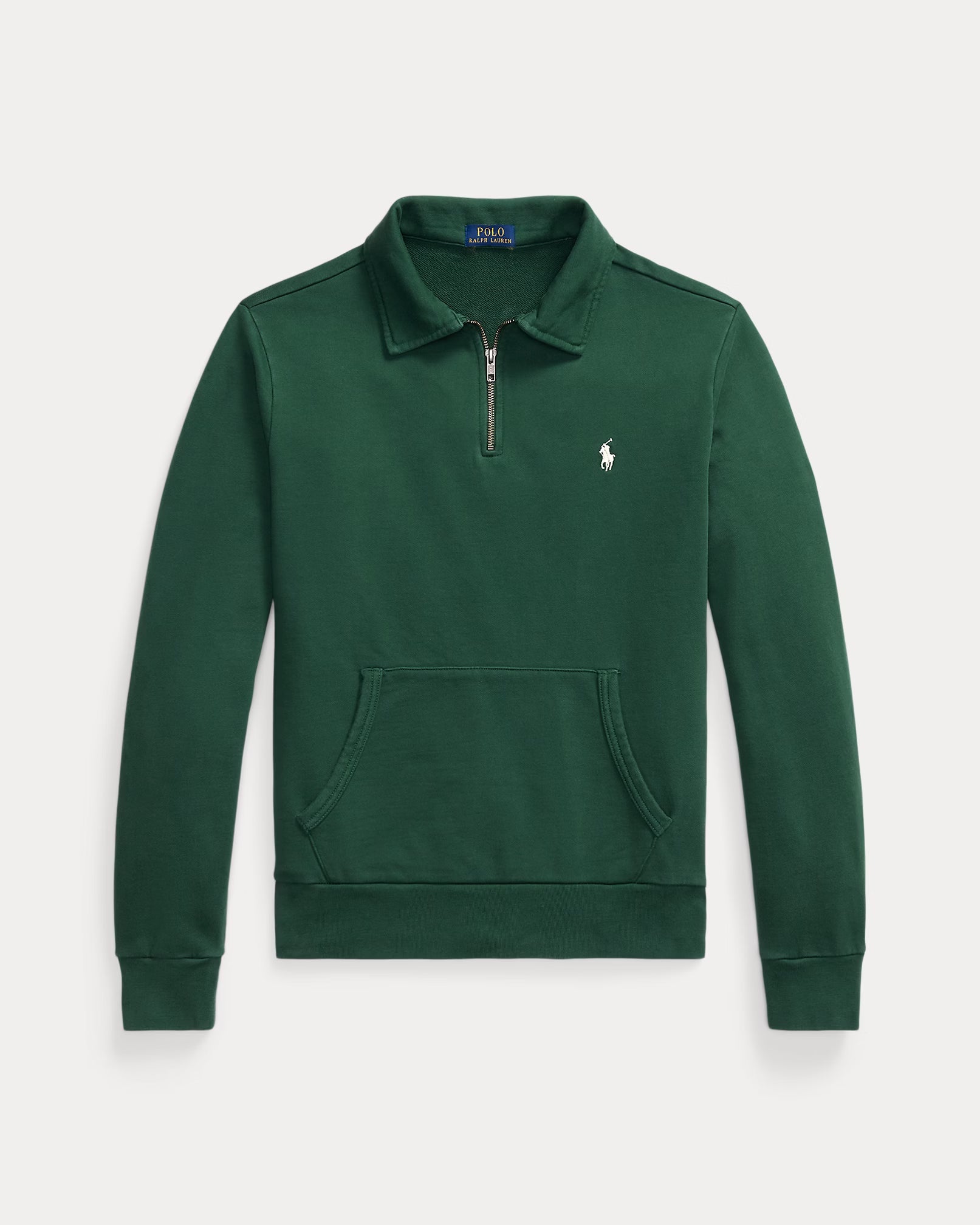 Polo zippé manches longues